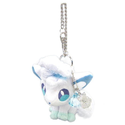 Alolan Vulpix Pokemon Rokon's Crystal Season Mascot with Charm Pokemon Center Limited [USED]