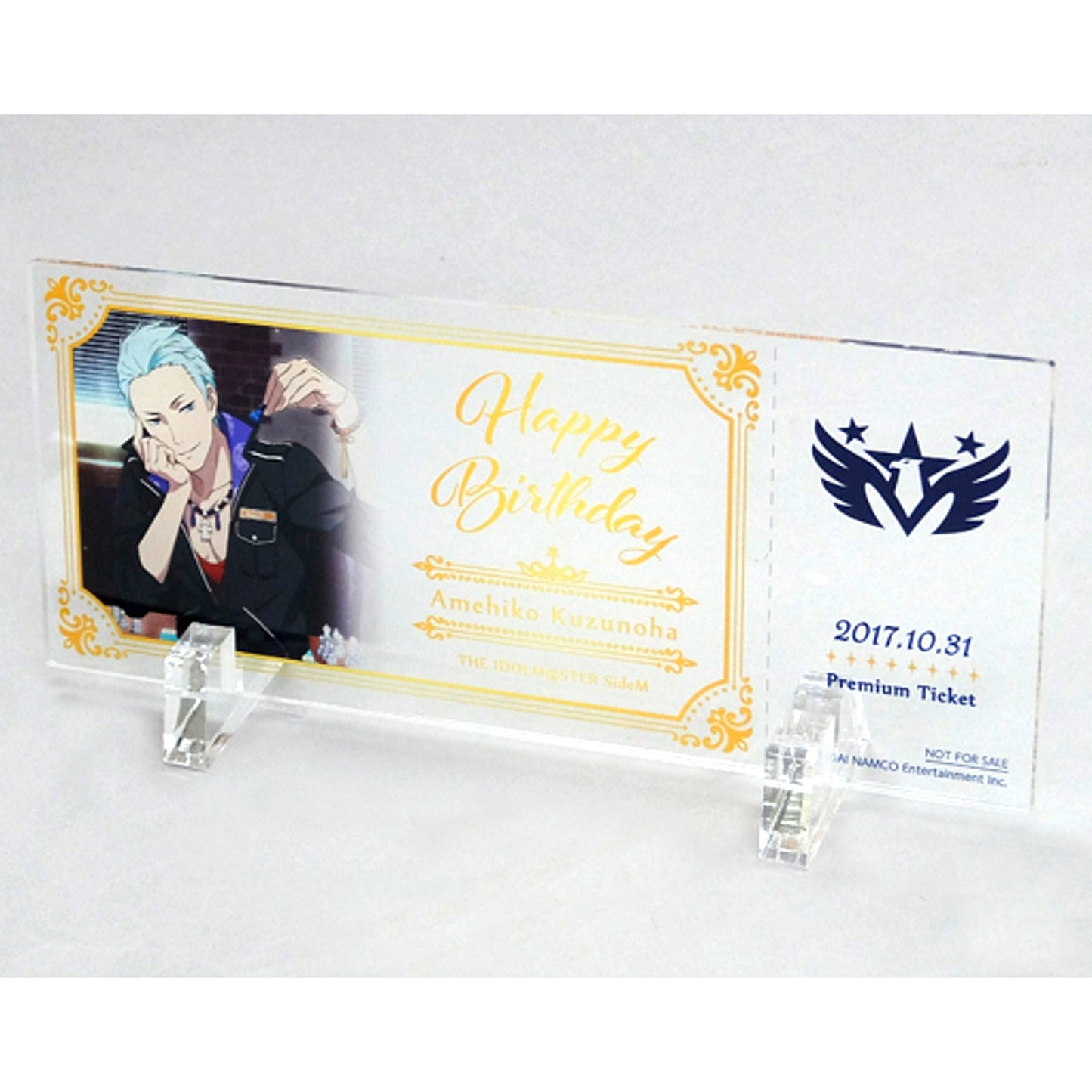 Amehiko Kuzunoha THE IDOLM@STER SideM x aniON 315! STATION AKIHABARA Premium Acrylic Stand Birthday Plan Bonus [USED]