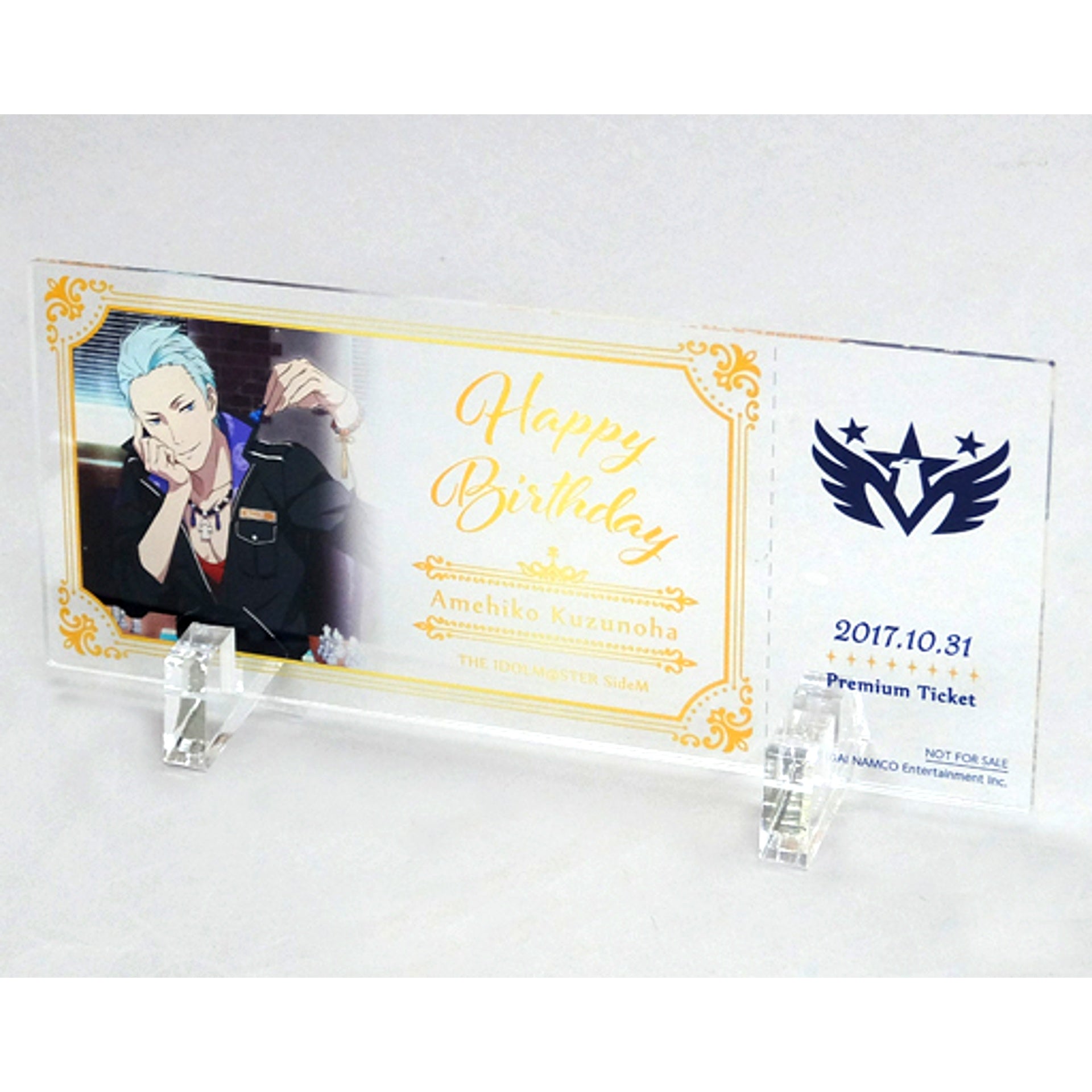 Amehiko Kuzunoha THE IDOLM@STER SideM x aniON 315! STATION AKIHABARA Premium Acrylic Stand Birthday Plan Bonus [USED]