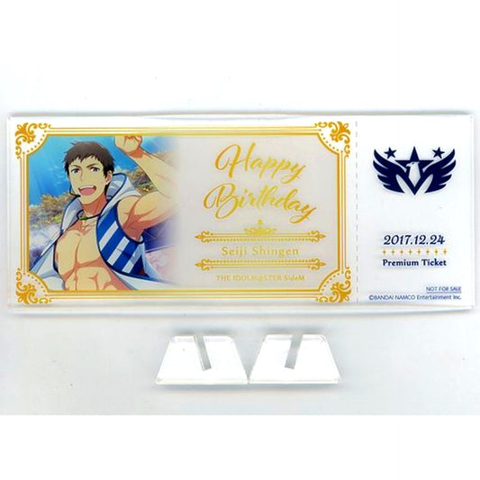 Seiji Shingen Premium Acrylic Stand Idolmaster SideM x AniON 315! STATION AKIHABARA Birthday Plan Bonus [USED]