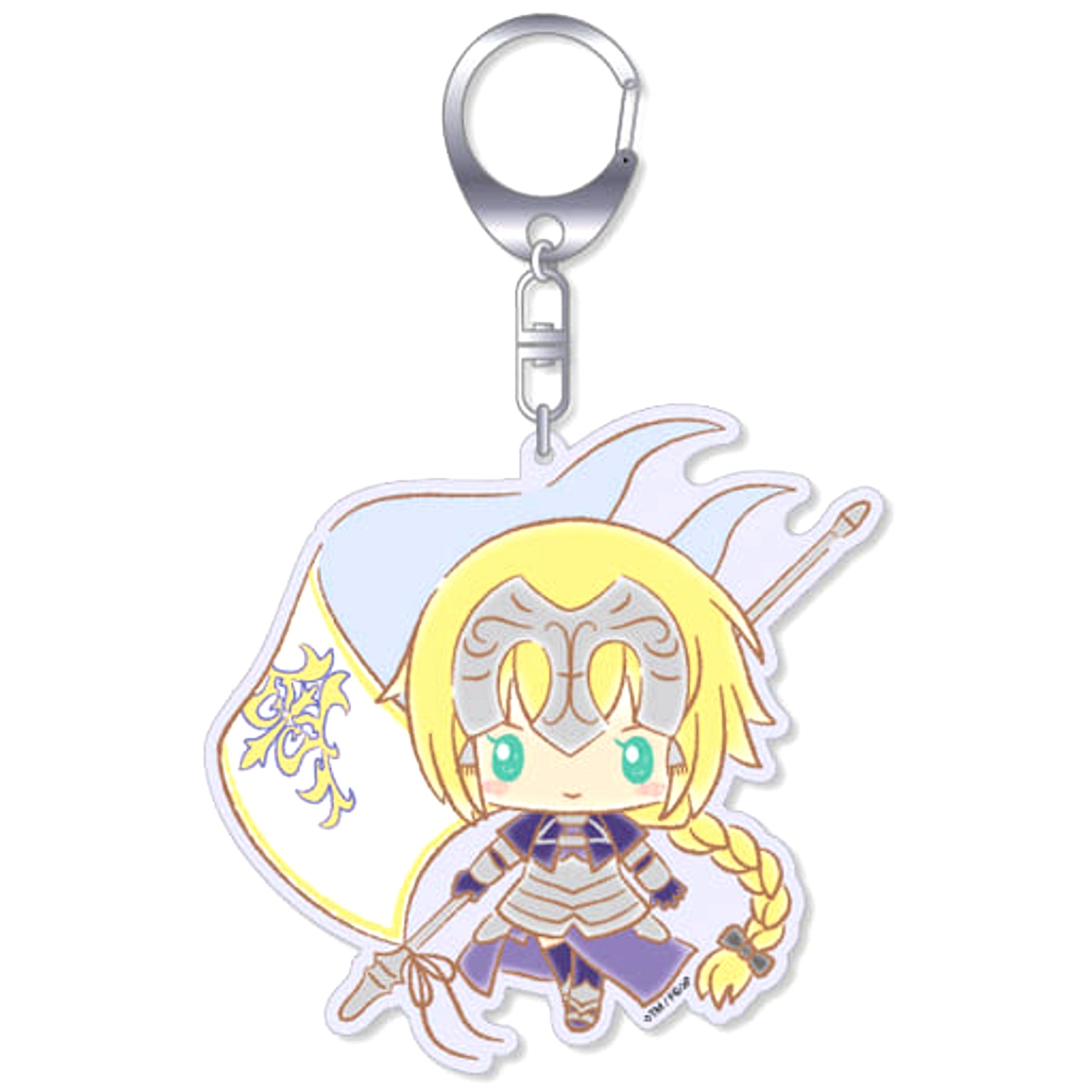 Fate/Grand Order Jeanne d'Arc Ruler Design produced by Sanrio Acrylic Keychain Fate/Grand Order x Sanrio [USED]