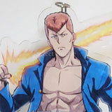 Kazuma Kuwabara Yu Yu Hakusho Acrylic Key Chain Large J-World Tokyo Limited Key Chain [USED]