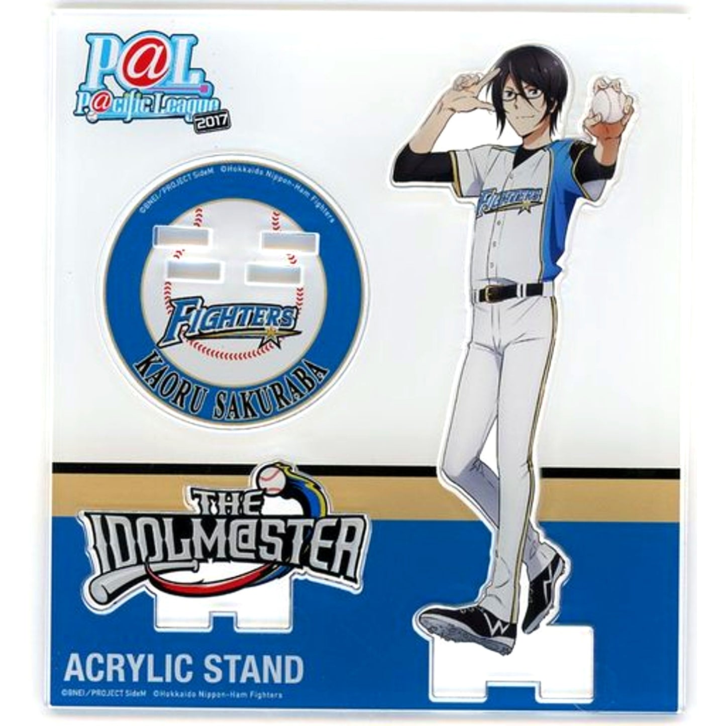 Kaoru Sakuraba Idolmaster SideM Hokkaido Nippon-Ham Fighters P@L Collabo Acrylic Stand Idolmaster Series x Pacific League Collabo [USED]