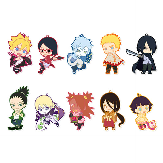 Set of 10 Toys Works Collection Niitengomu Boruto Naruto Next Generations [USED]
