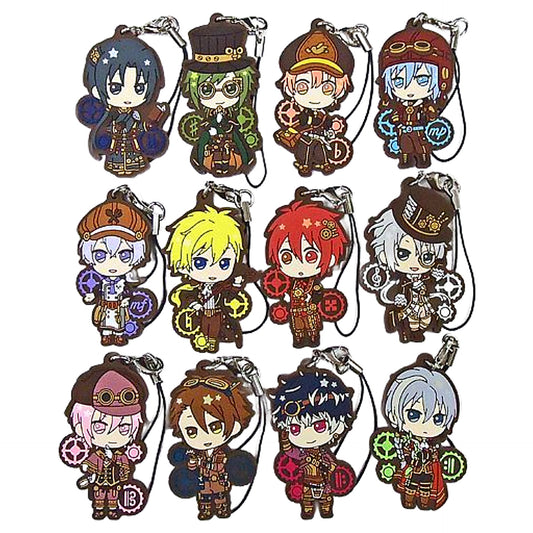 Iori Izumi, etc. IDOLiSH7 Ichiban Kuji Mechanical Lullaby Rubber Strap Kiradol Prize S All 12 Types Set Key Ring [USED]