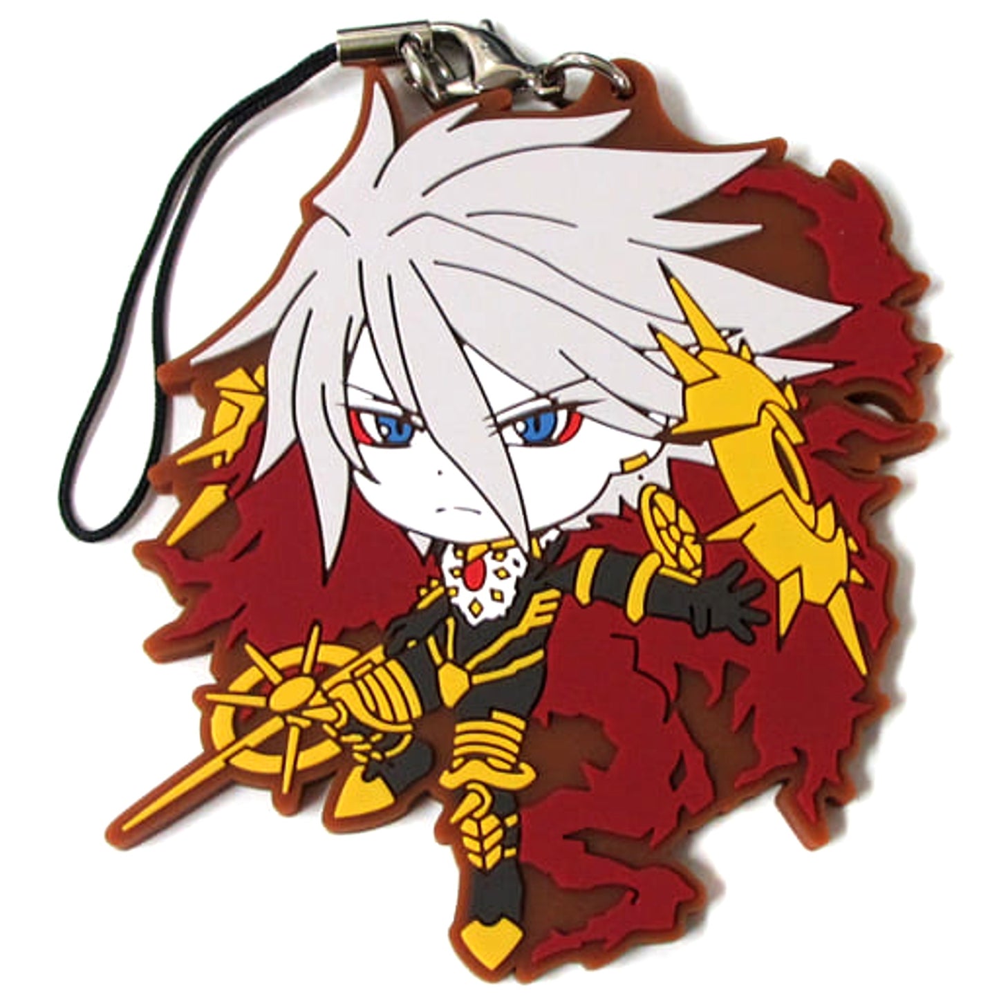 Fate/Apocrypha Lancer of Red Red Faction Ver. Ichiban Kuji Rubber Charm Kyunchara Illustrations Prize F Keychains [USED]