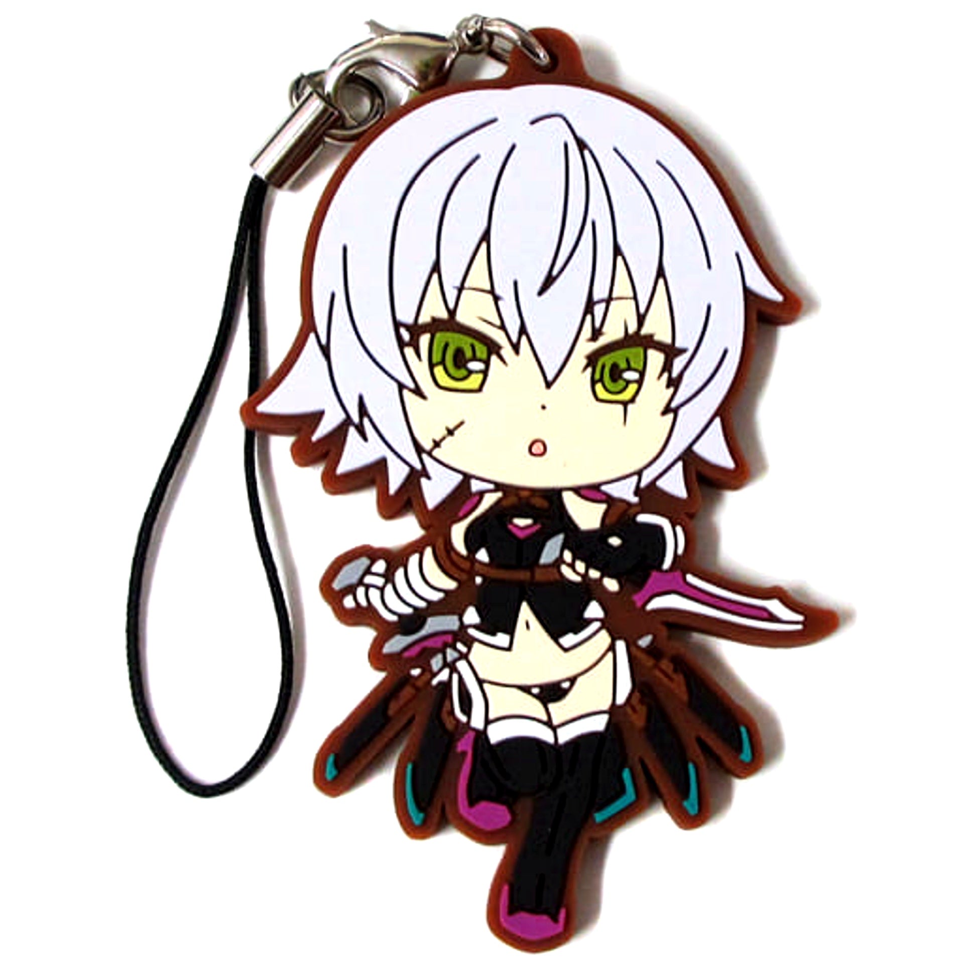 Assassin of Black Black Faction Ver. Fate/Apocrypha Ichiban Kuji Rubber Charm Kyunchara Illustrations Prize G [USED]