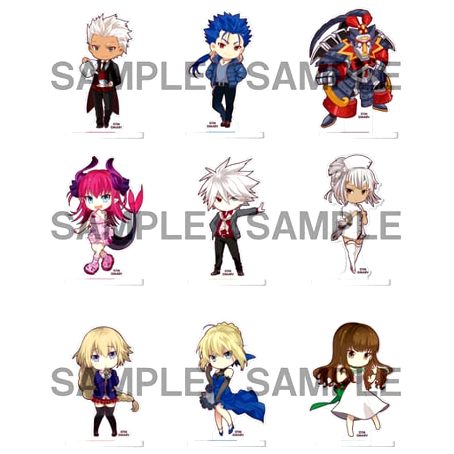 Fate/EXTELLA Acrylic Stand Collection Vol.2 All 9 Types Set [USED]