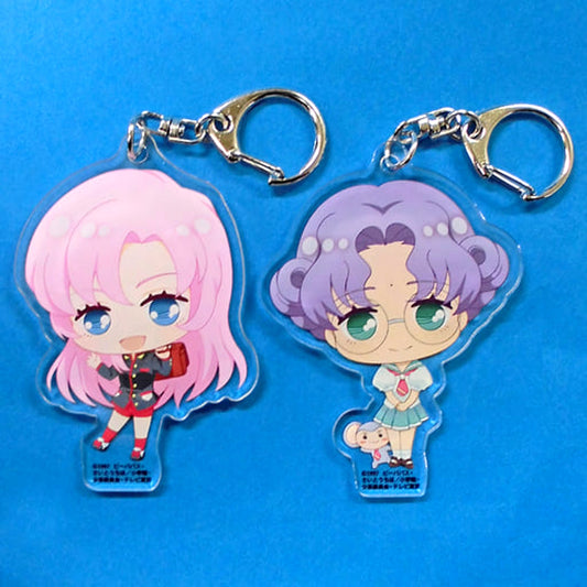 Revolutionary Girl Utena Utena Anthy Acrylic Keychain TV Anime Broadcast 20th Anniversary Exhibition Memory of the Rose & Revolution, Absolute Fate Apocalypse Limited Bonus for Purchasing Admission Ticket with Goods Set of 2 Keychains [USED]
