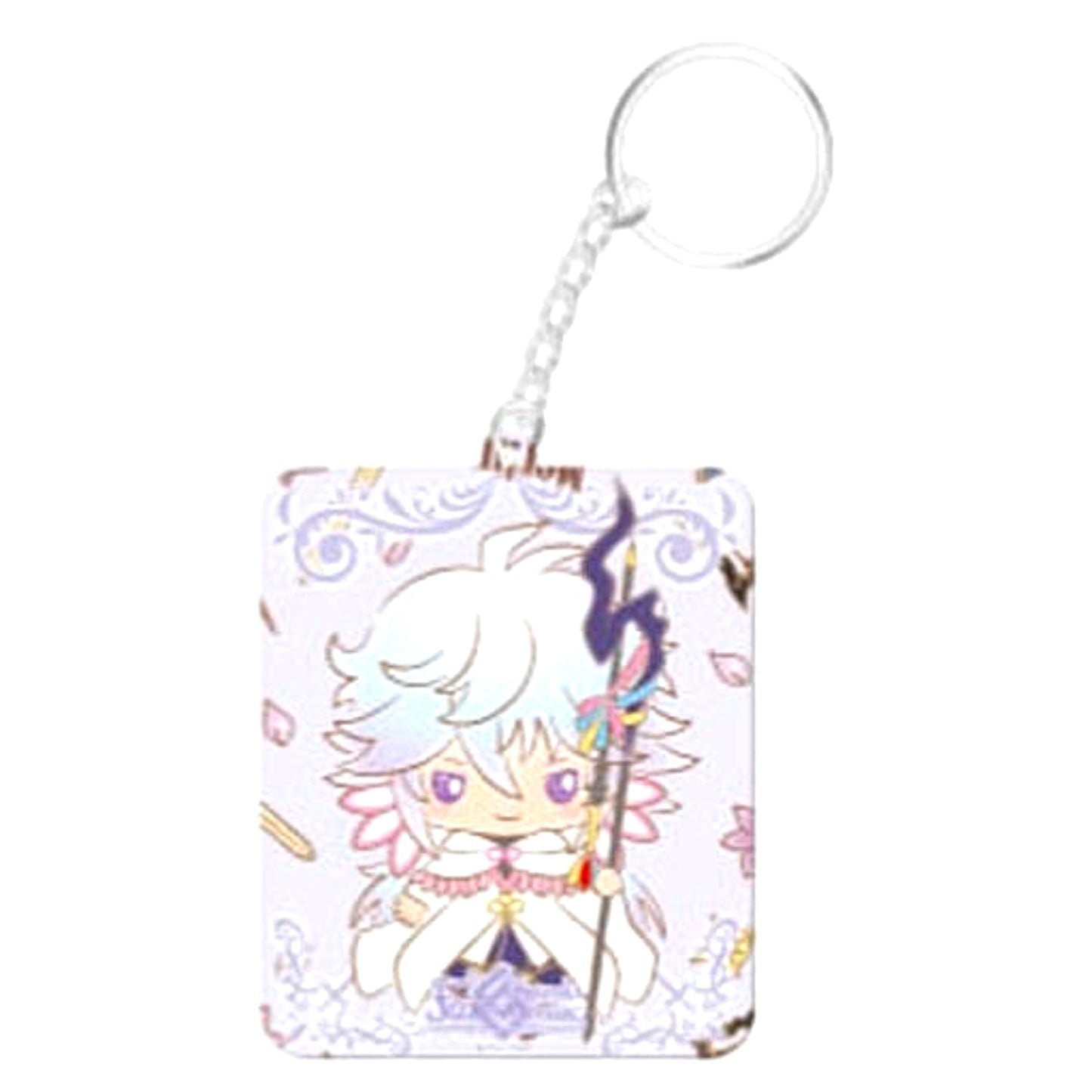 Fate/Grand Order Merlin Caster Design produced by Sanrio Wood Keychain Fate/Grand Order x Sanrio [USED]