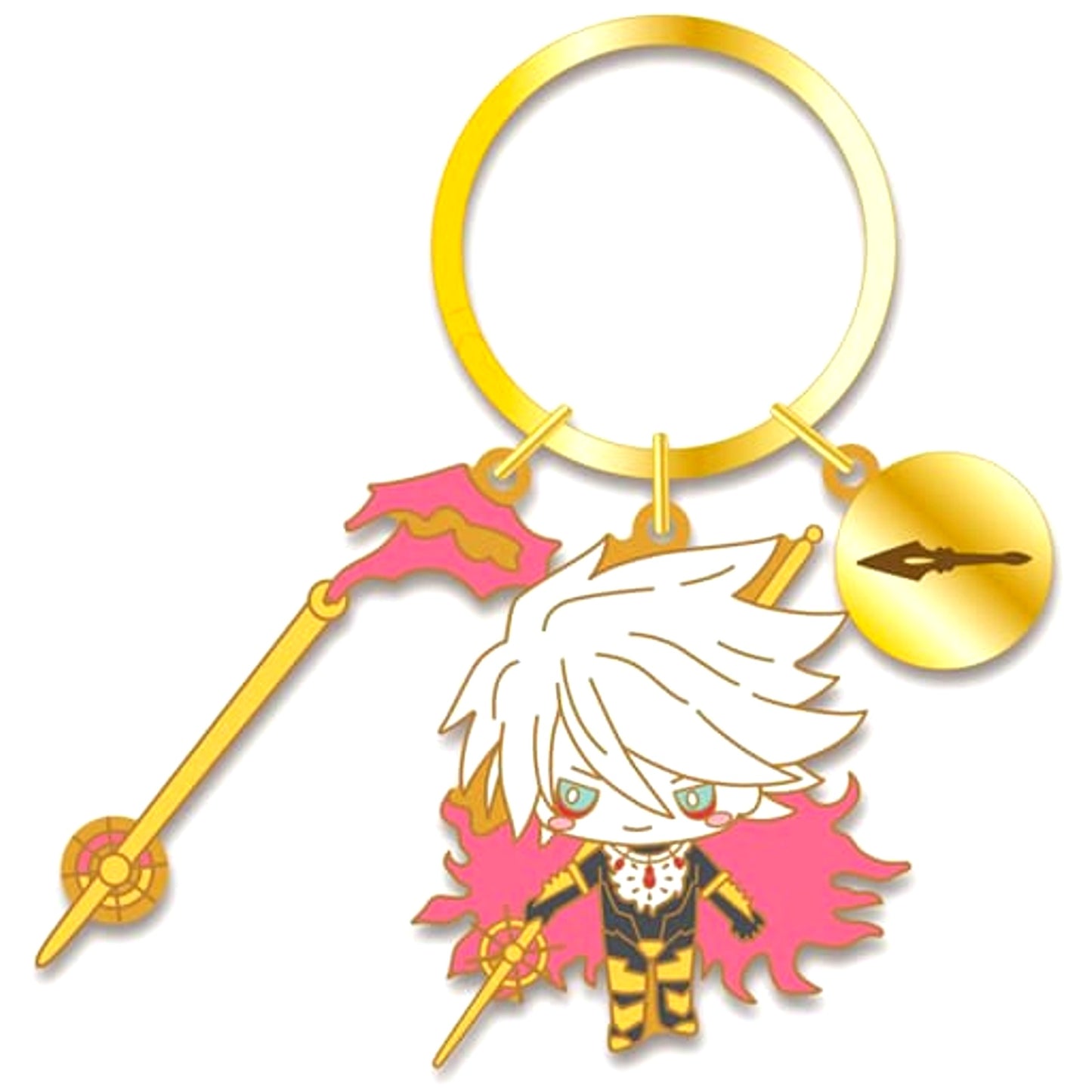 Fate/Grand Order Karna Lancer Design produced by Sanrio Metal Keyring Fate/Grand Order x Sanrio [USED]