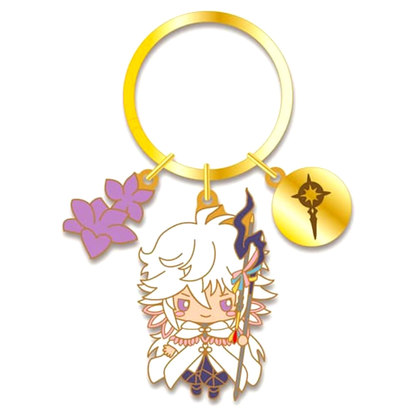 Fate/Grand Order Merlin Design produced by Sanrio Metal Keyring Caster [USED]