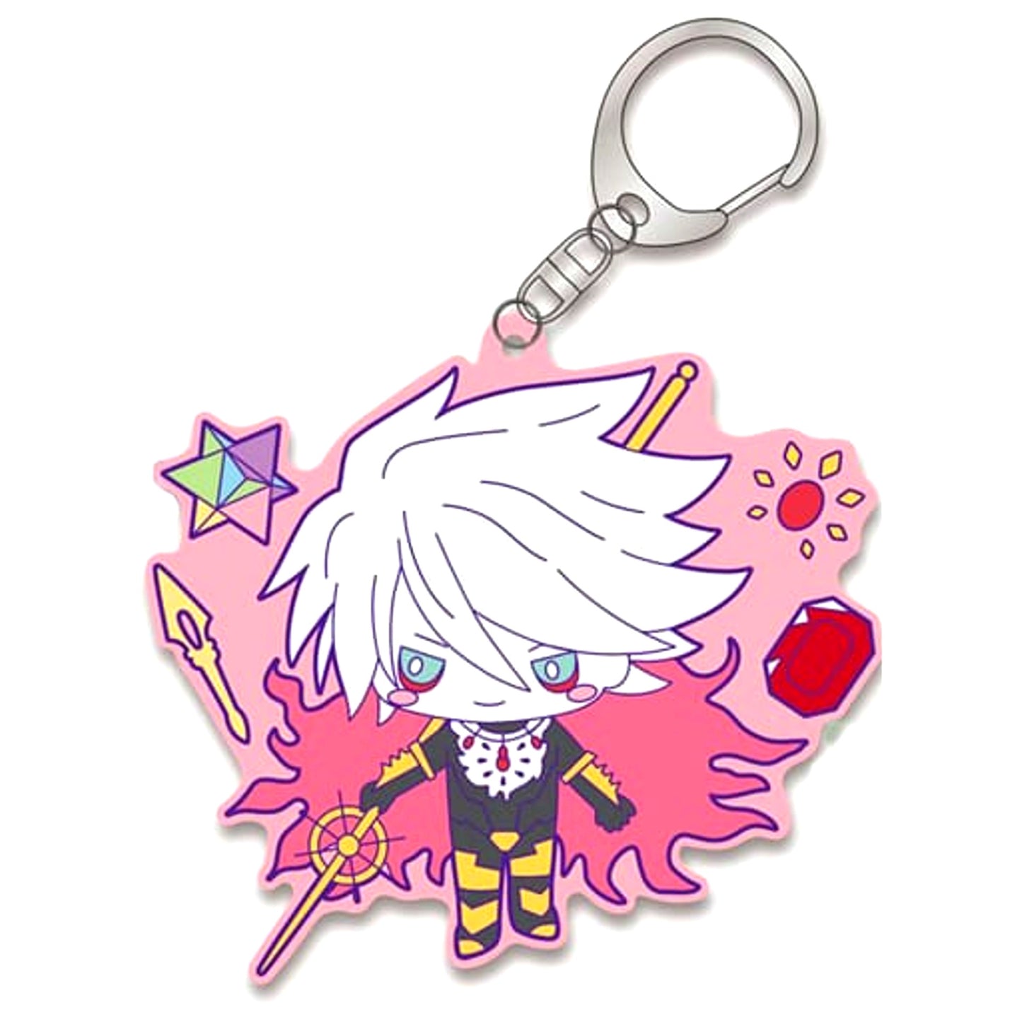 Fate/Grand Order Karna Design produced by Sanrio Rubber Keychain Lancer [USED]