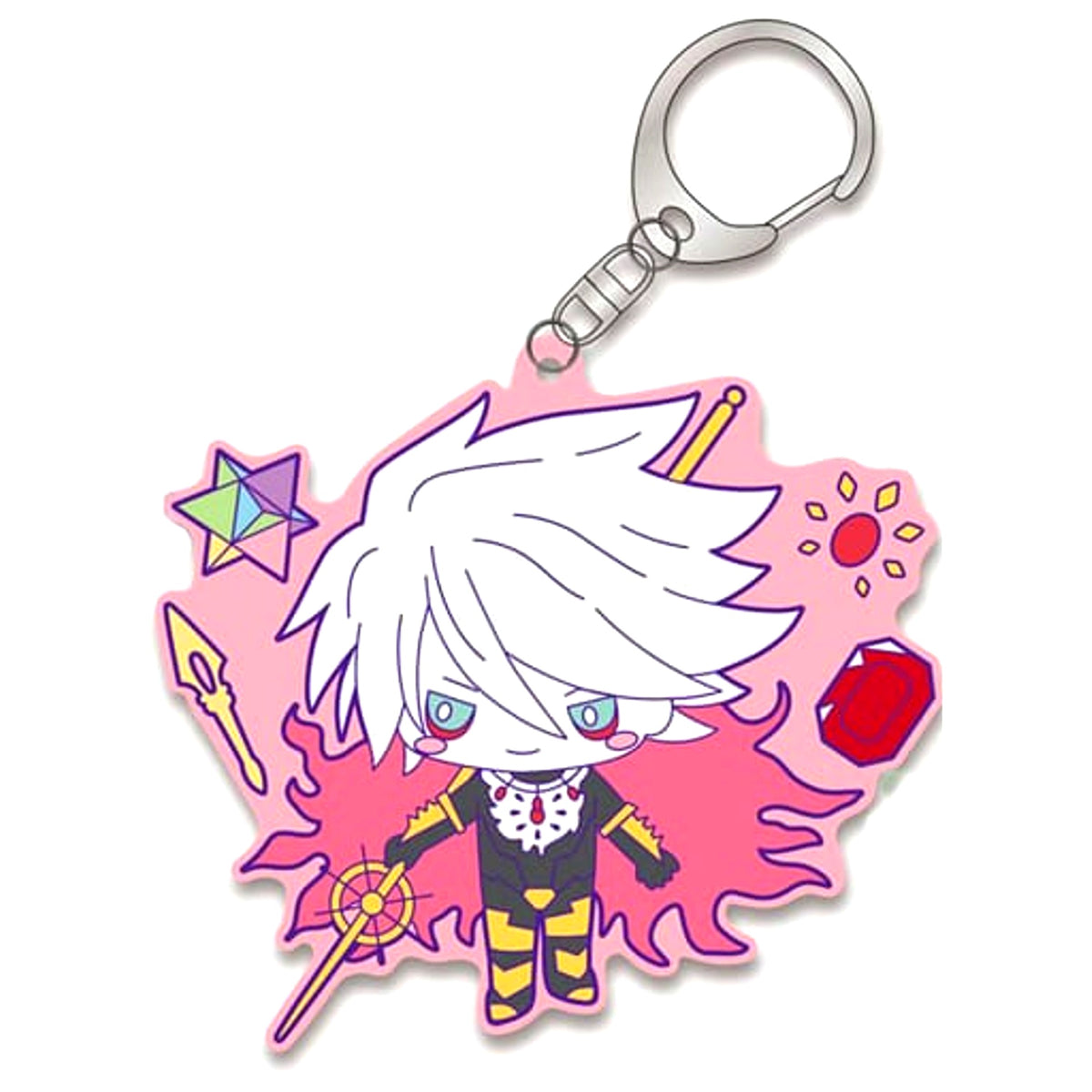 Fate/Grand Order Karna Design produced by Sanrio Rubber Keychain Lancer [USED]