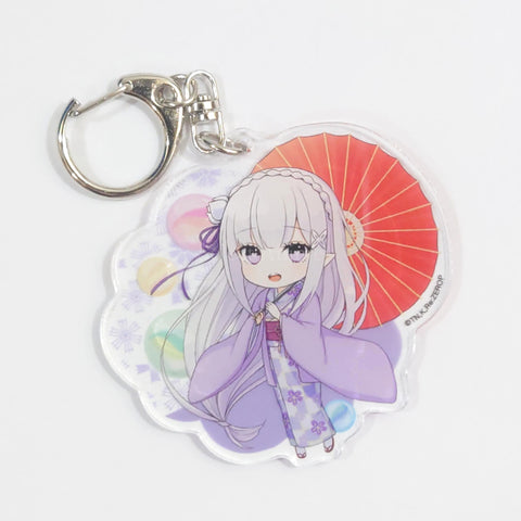 Re:ZERO -Starting Life in Another World- Emilia Tea Party of the Heroines Trading SD Acrylic Keychain Keychains [USED] — photo 1