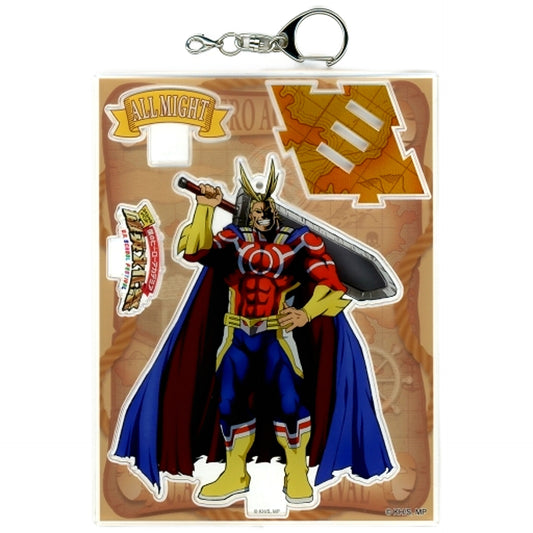 My Hero Academia All Might Acrylic Stand Keychain Special Event My Hero Academia U.A. Cultural Festival Exclusive Keychains [USED]