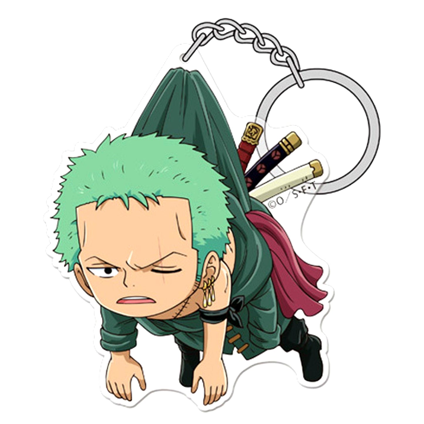 Roronoa Zoro One Piece Acrylic Tsumamare Keychain [USED]
