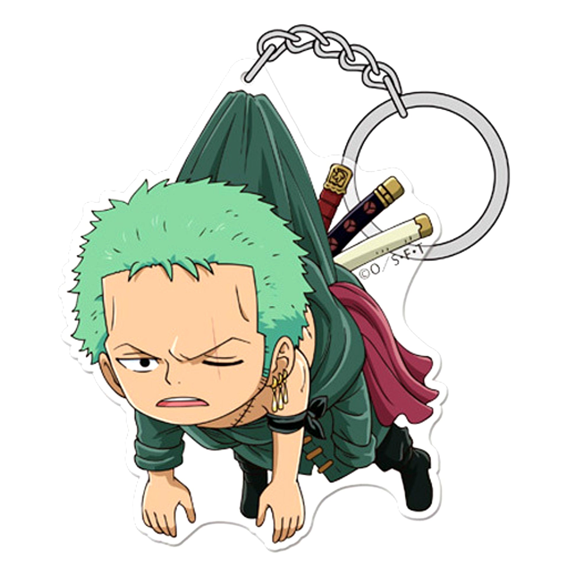 Roronoa Zoro One Piece Acrylic Tsumamare Keychain [USED]