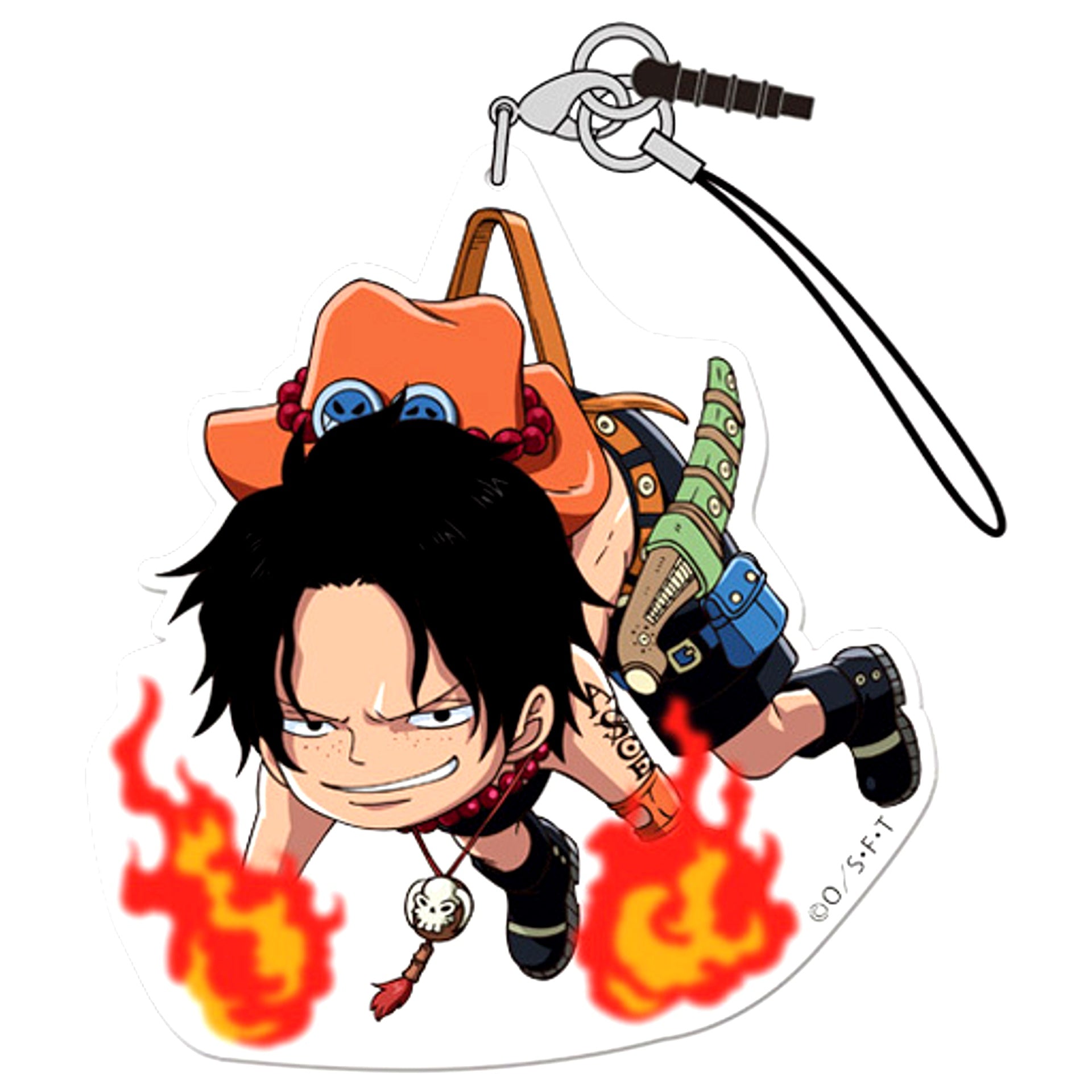 Portgas D. Ace One Piece Acrylic Tsumamare Strap [USED]