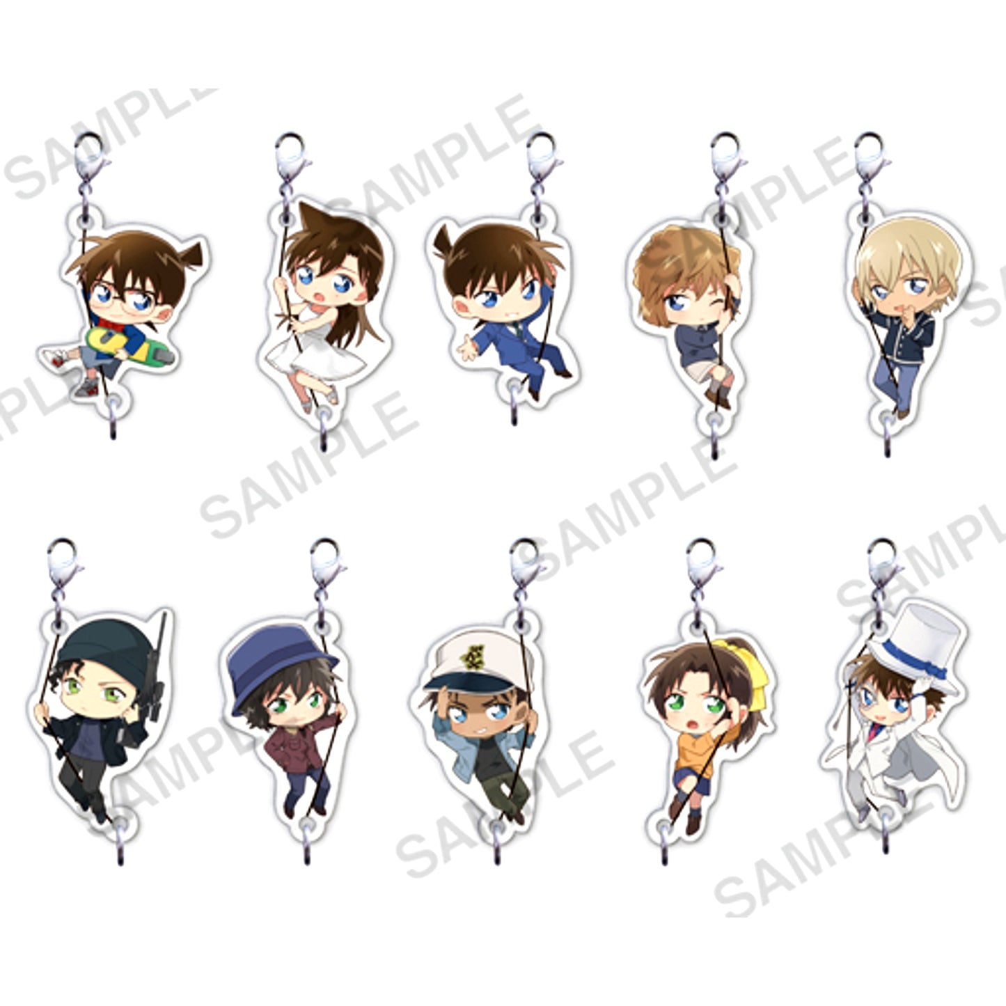 Set of 10 Detective Conan Tsunagatcharm Vol.2 [USED]