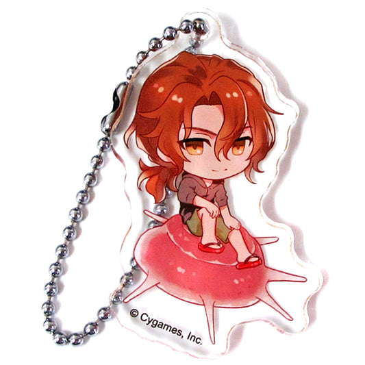 Siegfried GRANBLUE FANTASY Acrylic Keychain A Granblue Fantasy Cafe Shelo's Beach House [USED]