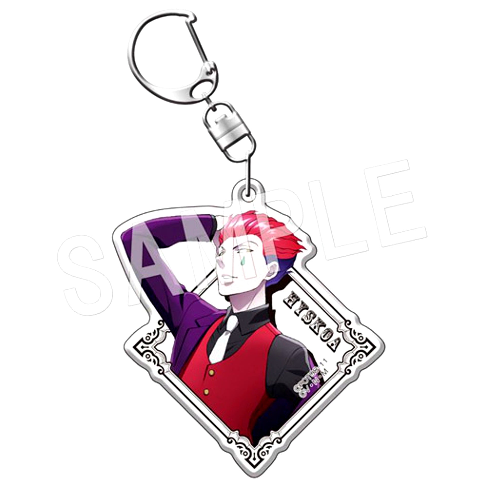 Hisoka Hunter x Hunter Fortune Acrylic Keychain Suit Ver. [USED]