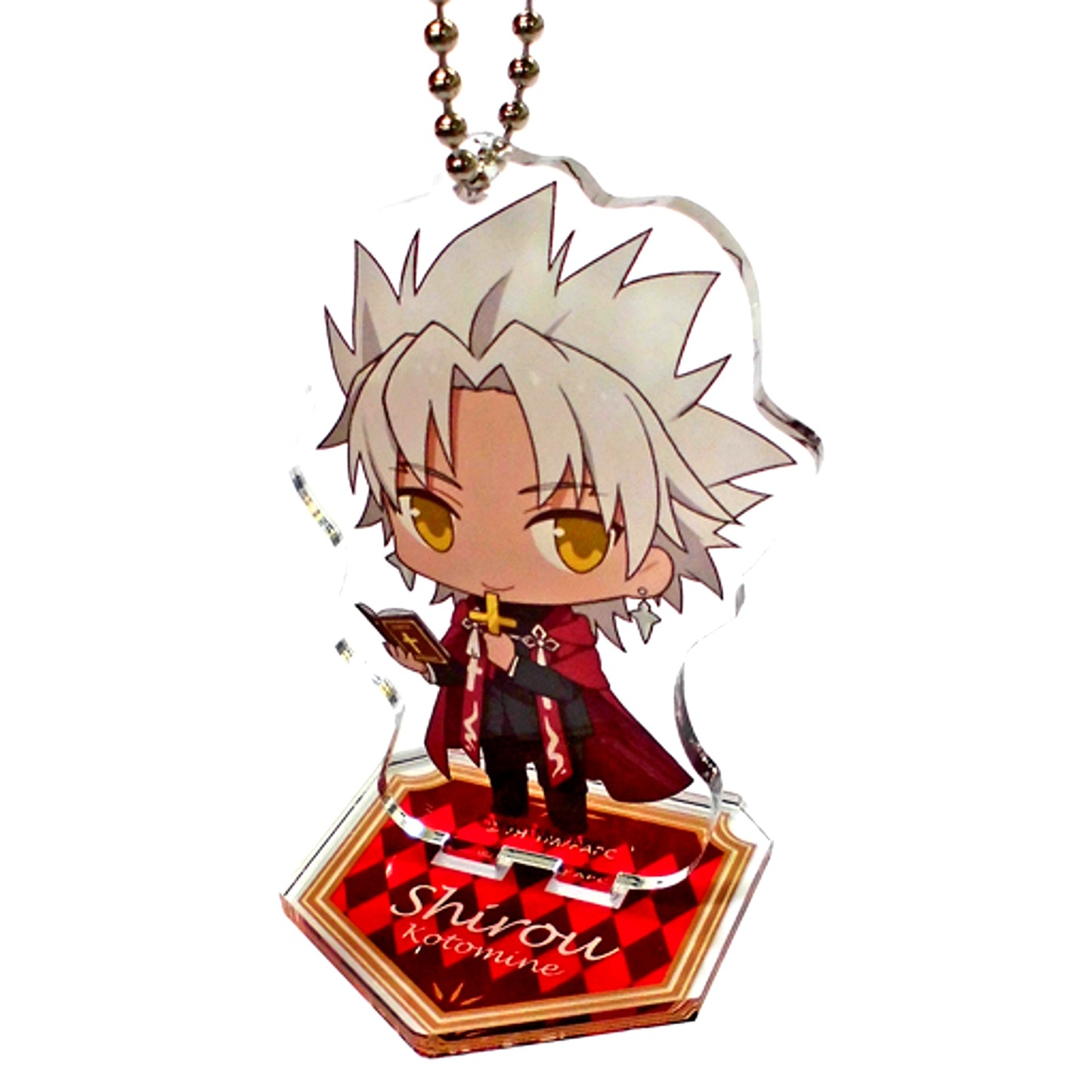 Shirou Kotomine Fate/Apocrypha Trading Acrylic Stand Keychain side RED animatecafe [USED]