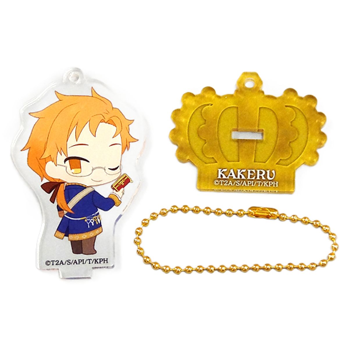 King of Prism Juoin Kakeru Prism Kingdom Acrylic Keychain Collection with Stand Chibi Chara Ver. animate Girls Festival 2017 Limited Keychains [USED]