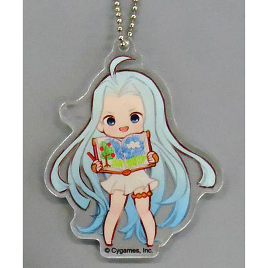 Granblue Fantasy Lyria C Standing Eyes Open Open Book Acrylic Keychain Granblue Fantasy Exhibition Exclusive Keychains [USED]
