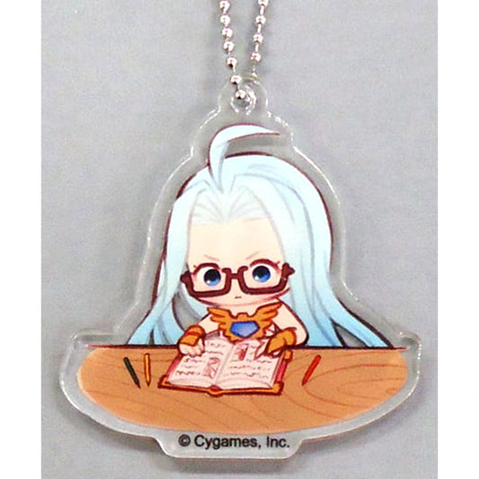 Granblue Fantasy Lyria F Desk Reading Acrylic Keychain Granblue Fantasy Exhibition Exclusive Keychains [USED]