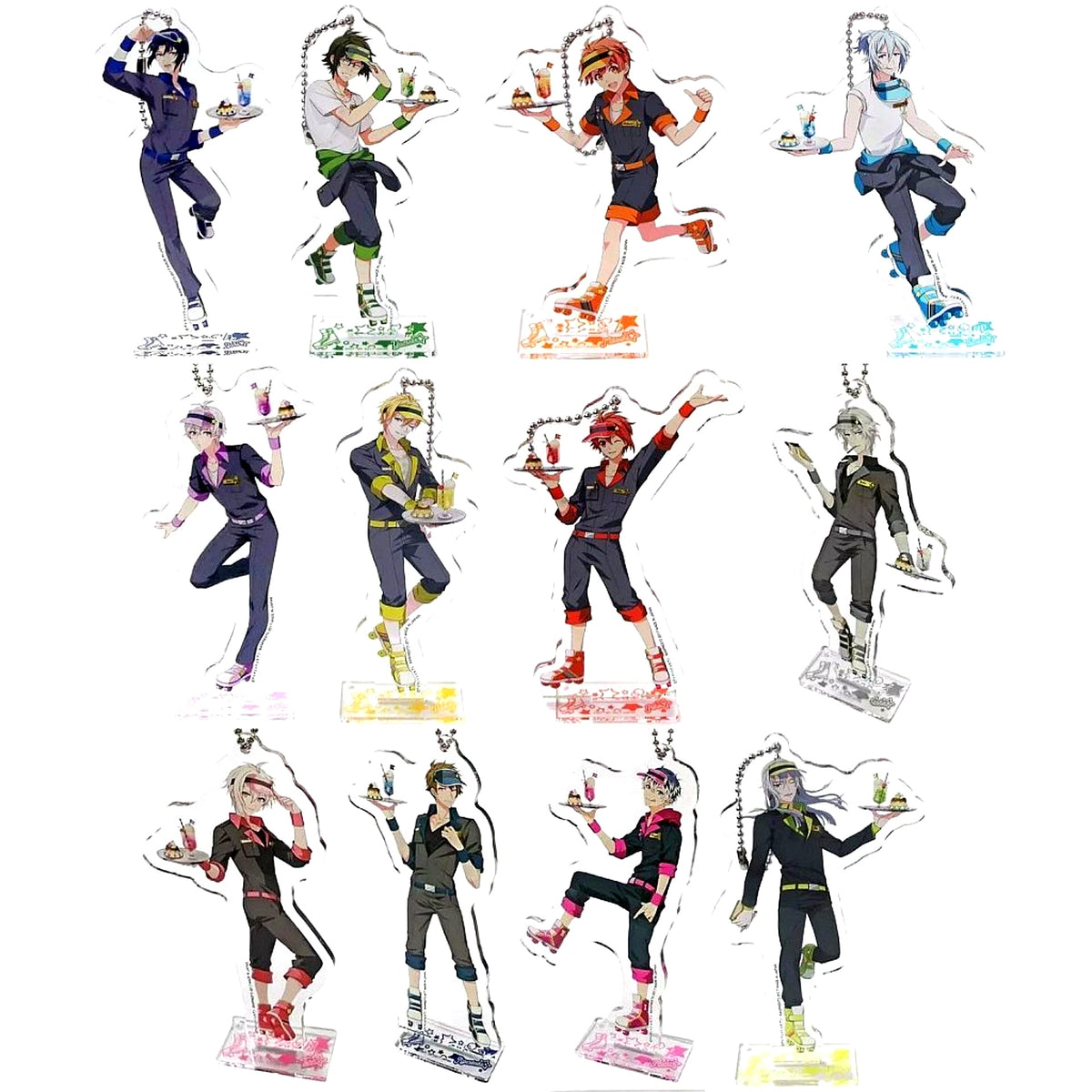 Set of 12 IDOLiSH7 Order Please! Ichiban Cafe Acrylic Stand [USED]