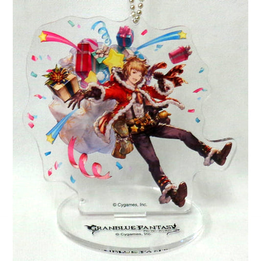 Granblue Fantasy Gran Holy Nightgown Big Acrylic Keychain with Stand Skin Collection A Granblue Festival 2017 Limited Keychains [USED]