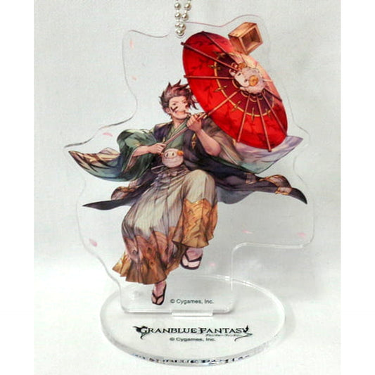 Granblue Fantasy Rackam Kikujin-Hakama Big Acrylic Keychain with Stand Skin Collection A Granblue Festival 2017 Limited Keychains [USED]