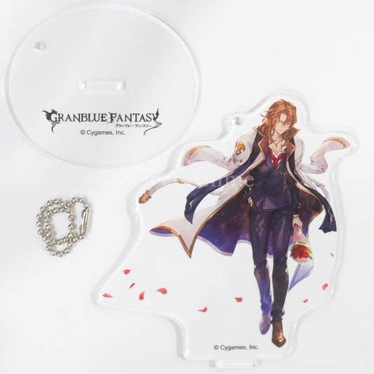Granblue Fantasy Siegfried The Dragon Knights Big Acrylic Keychain with Stand Skin Collection A Granblue Fes 2017 Limited Keychains [USED]