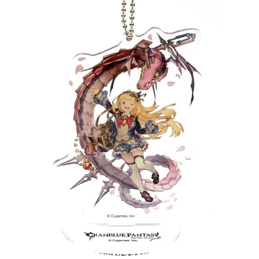 Granblue Fantasy Cagliostro Seishun Uniform Big Acrylic Keychain with Stand Skin Collection B Granblue Festival 2017 Limited Keychains [USED]