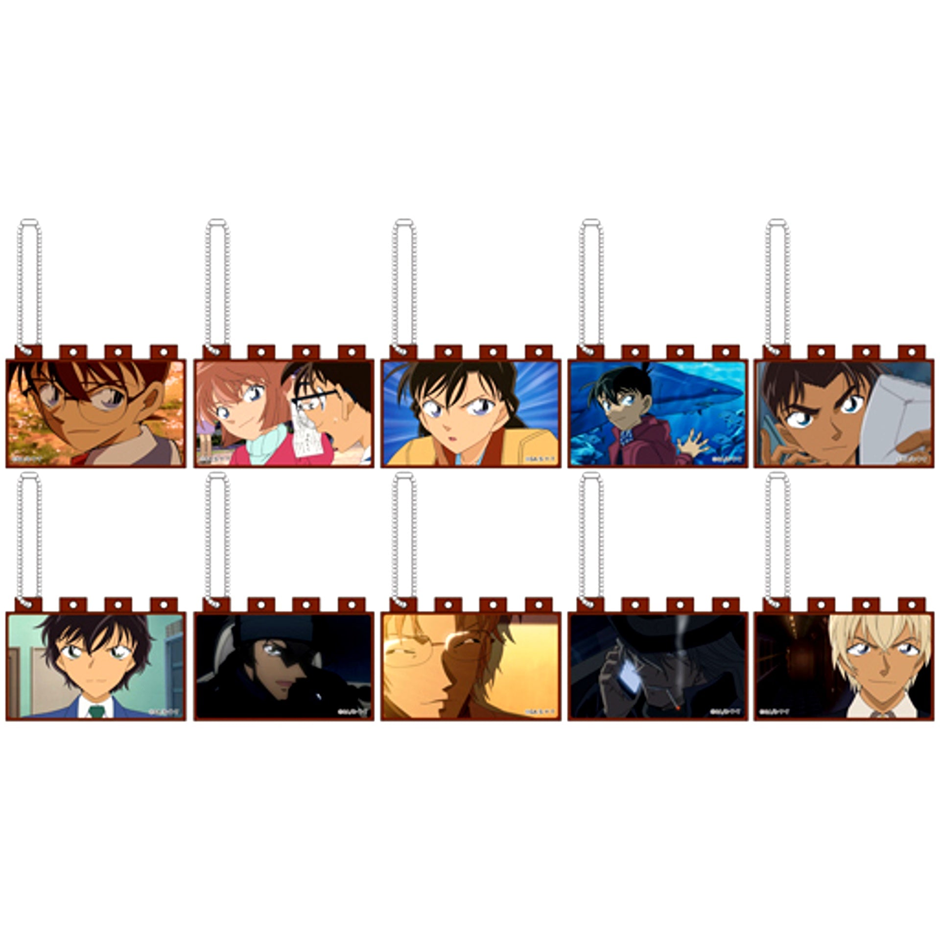 Set of 10 Detective Conan Anime Block Cool Face Collection [USED]