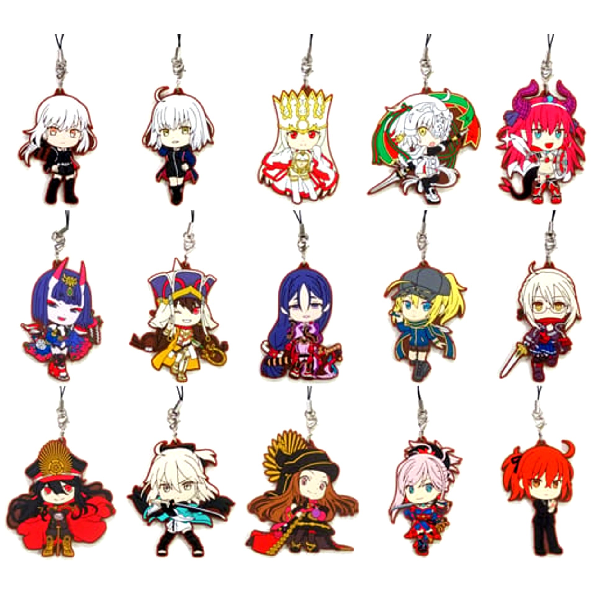 Assassin/Shutendoji & Others Fate/Grand Order All 15 Types Set Ichiban Kuji Kengo Issen: Miyamoto Musashi, Koko ni Suizan! Rubber Charm Kyun-Chara Illustrations Servant Girls Ver. Prize F [USED]