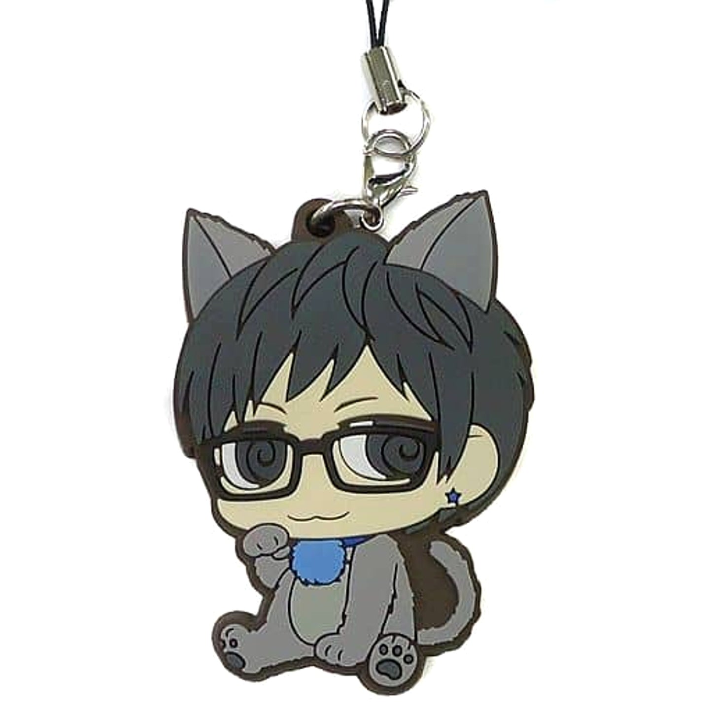Takuma Terashima Kemochimi Drawn By Yupon Sensei Rubber Charm Hatano Terashima Radio 2D Love Event 5th Limited Edition Keychains [USED]