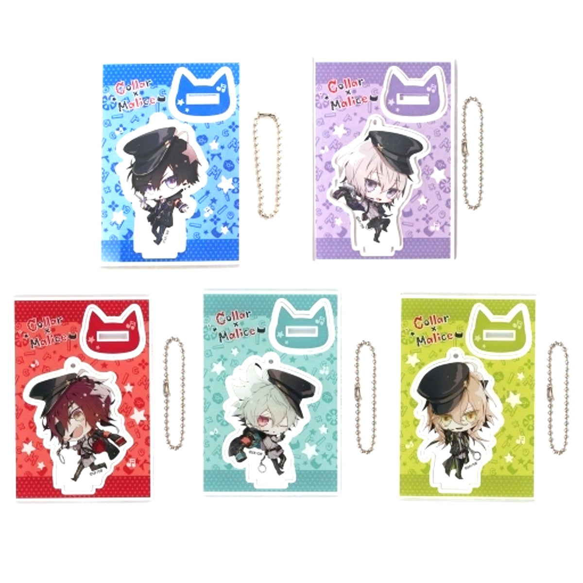 Set of 5 Collar x Malice Otomate Winter Market 2017-2018 Random Acrylic Stand [USED]