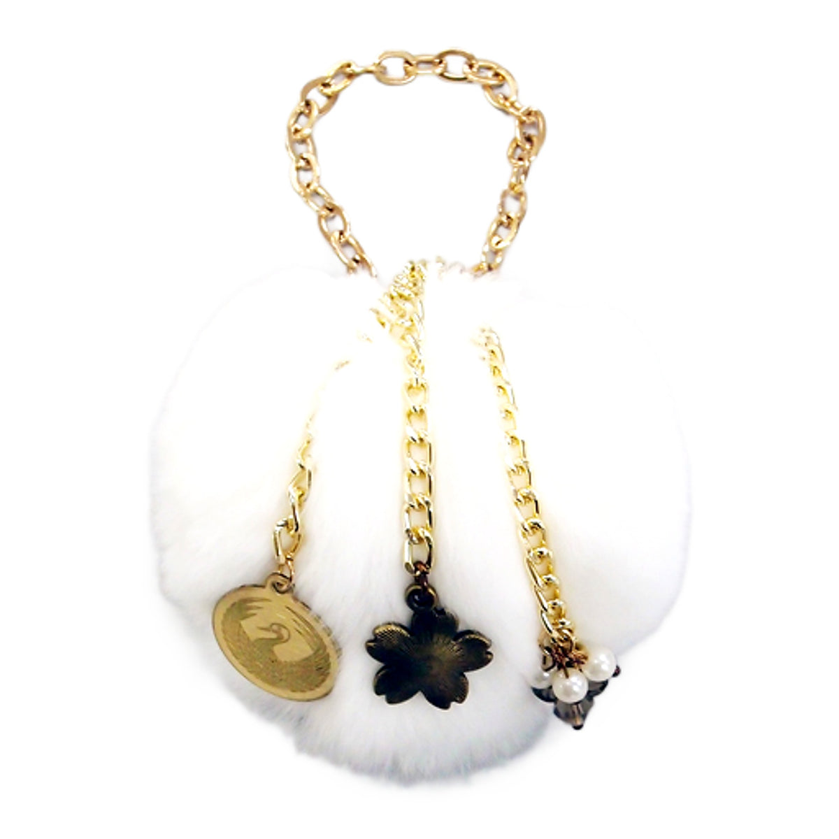 Tsurumaru Kuninaga Touken Ranbu ONLINE Hairball Strap Taiwan Limited Key Ring [USED]