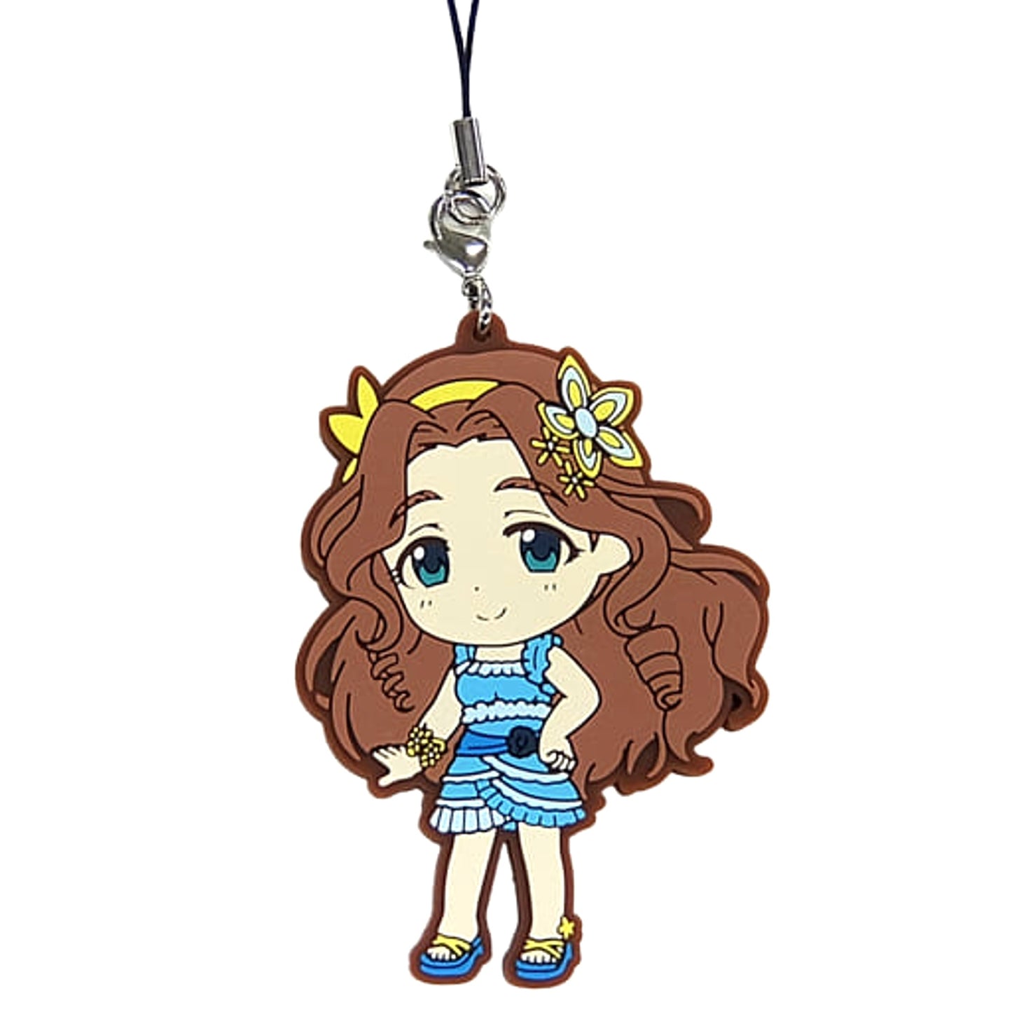 THE IDOLM@STER Cinderella Girls Wakaba Kusakabe Ichiban Kuji Let's Party! Rubber Charm Kyunchara Illustrations Prize F [USED]