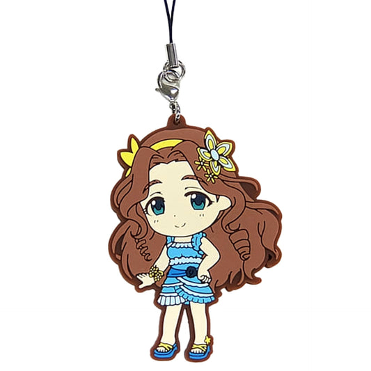 THE IDOLM@STER Cinderella Girls Wakaba Kusakabe Ichiban Kuji Let's Party! Rubber Charm Kyunchara Illustrations Prize F [USED]
