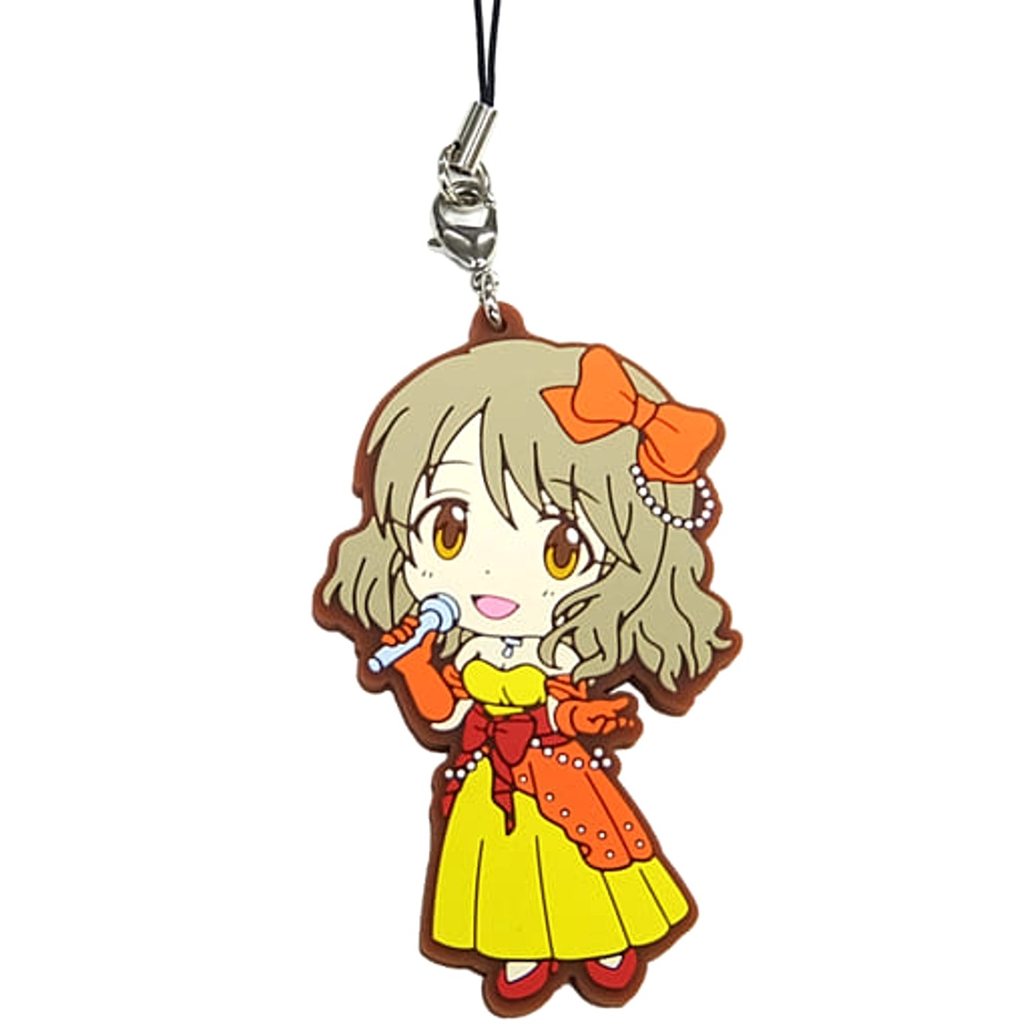 THE IDOLM@STER Cinderella Girls Miyabi Tsukimiya Ichiban Kuji Let's Party! Rubber Charm Kyunchara Illustrations Prize F [USED]
