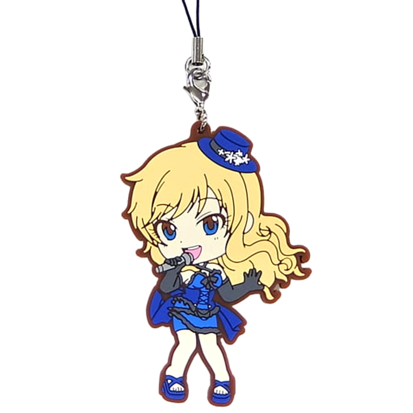 THE IDOLM@STER Cinderella Girls Yui Otsuki Ichiban Kuji Let's Party! Rubber Charm Kyunchara Illustrations Prize F [USED]