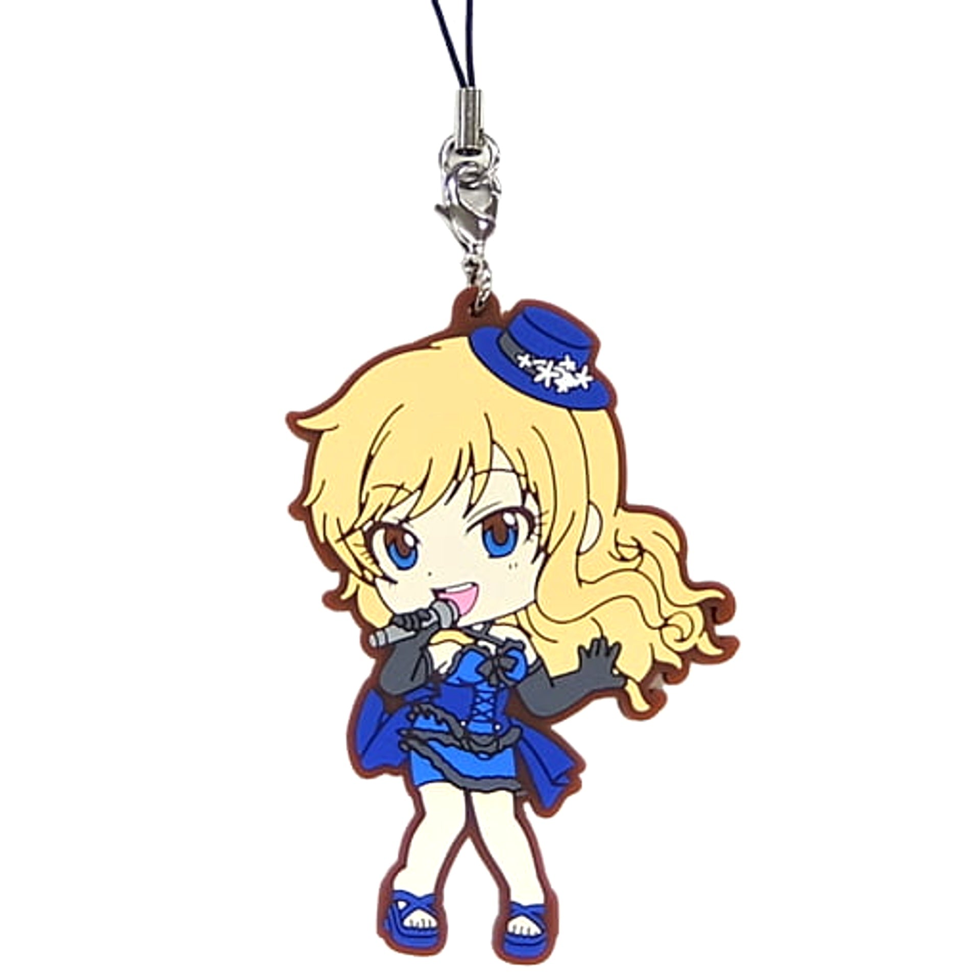THE IDOLM@STER Cinderella Girls Yui Otsuki Ichiban Kuji Let's Party! Rubber Charm Kyunchara Illustrations Prize F [USED]
