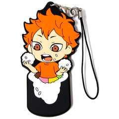 Shoyo Hinata 1st Year Ehomaki Rubber Strap Kyun Chara Illustrations Ichiban Kuji Haikyu Invite Luck I Will Bring the Beans Prize G [USED]