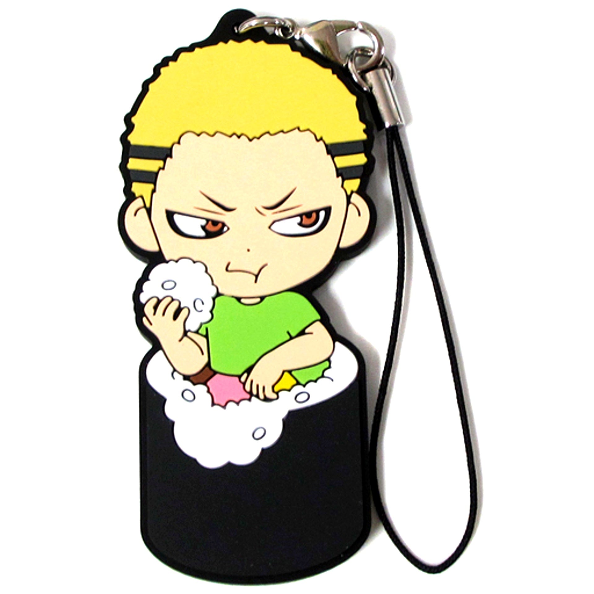 Kentaro Kyotani 2nd Year Ehomaki Rubber Strap H Prize Kyun Chara Illustrations Ichiban Kuji Haikyu Fuku o Maneke [USED]