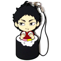 Keiji Akaashi 2nd Year Ehomaki Rubber Strap Kyun Chara Illustrations Ichiban Kuji Haikyu Invite Luck I Will Bring the Beans Prize H [USED]