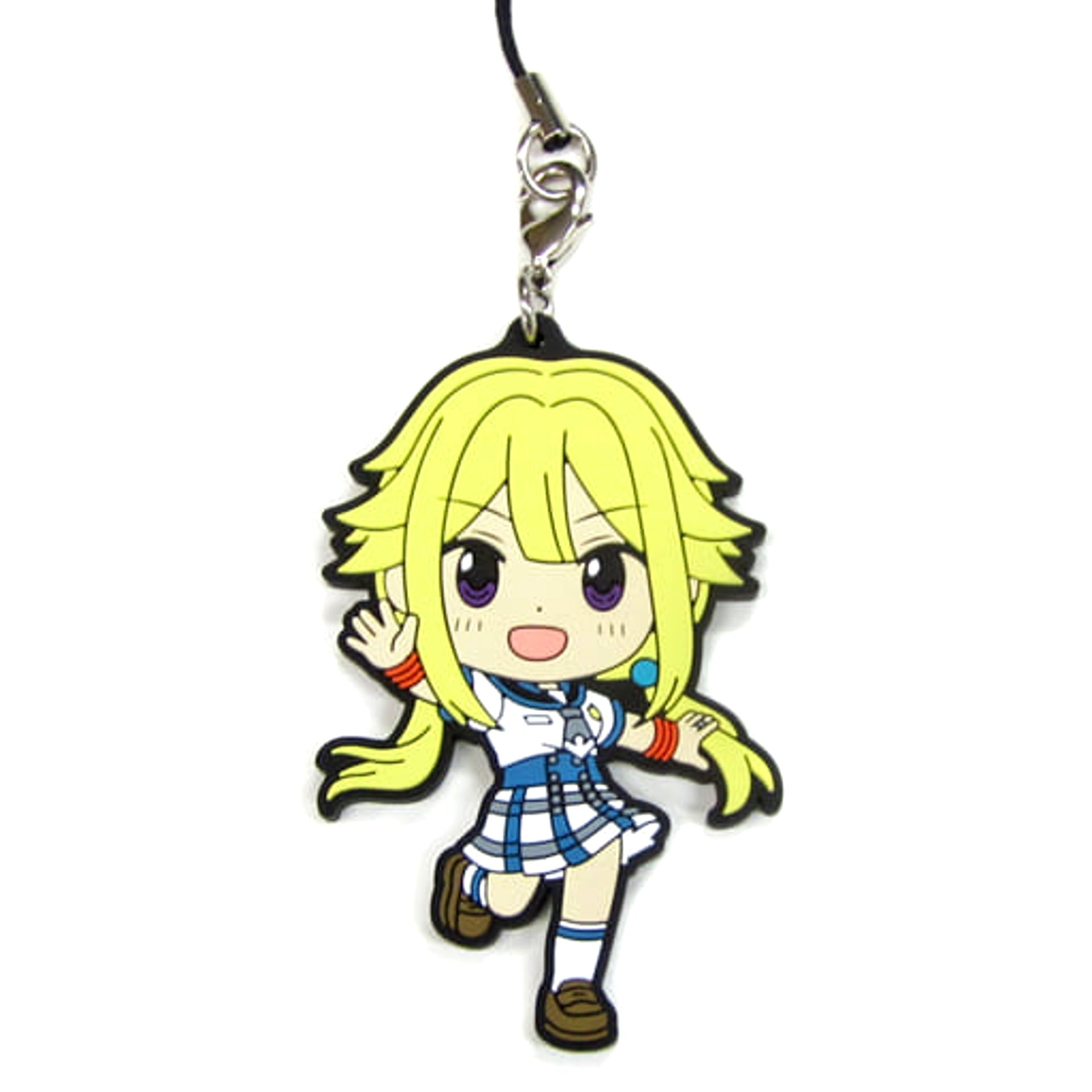 Magia Record: Puella Magi Madoka Magica Side Story Felicia Mitsuki Uniform Ver. Ichiban Kuji Part 2 Rubber Charm Kyunchara Illustrations Prize G Keychains [USED]