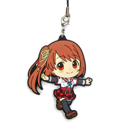 Magia Record: Puella Magi Madoka Magica Side Story Tsuruno Yui Uniform Ver. Ichiban Kuji Part 2 Rubber Charm Kyunchara Illustrations Prize G [USED]